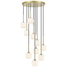 Elara Frosted Glass 10 Light Pendant
